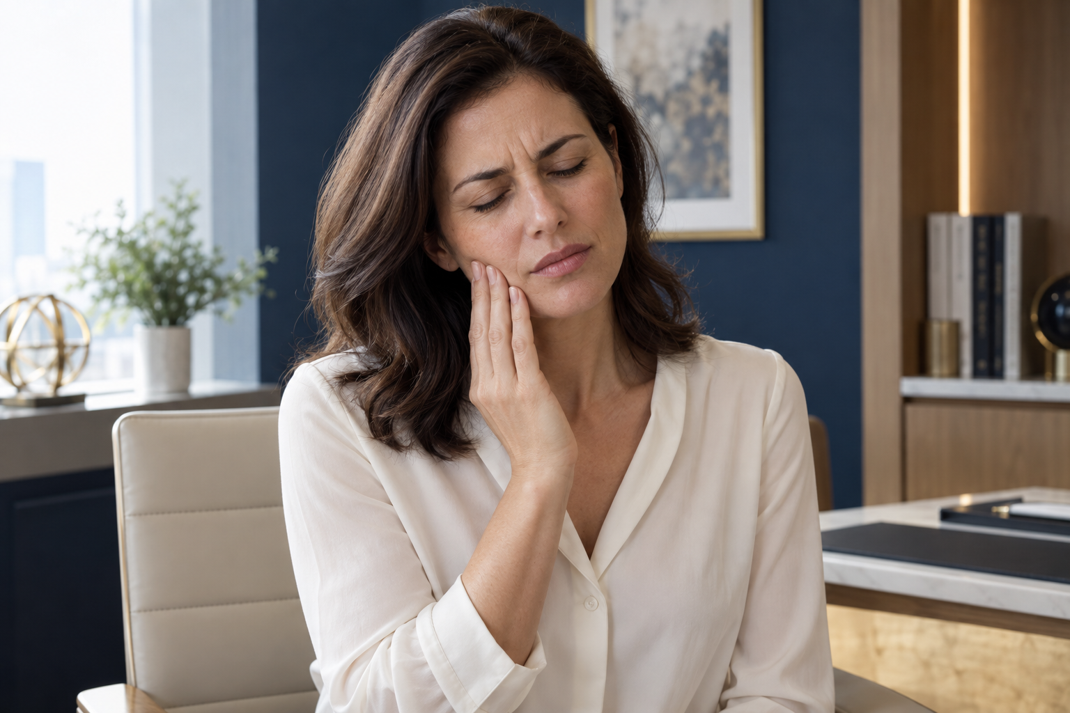 Imagen ilustrativa de dolor facial